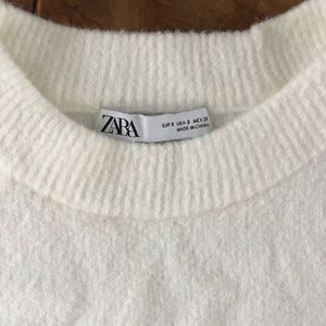 NWOT cream Zara extra soft sweater
